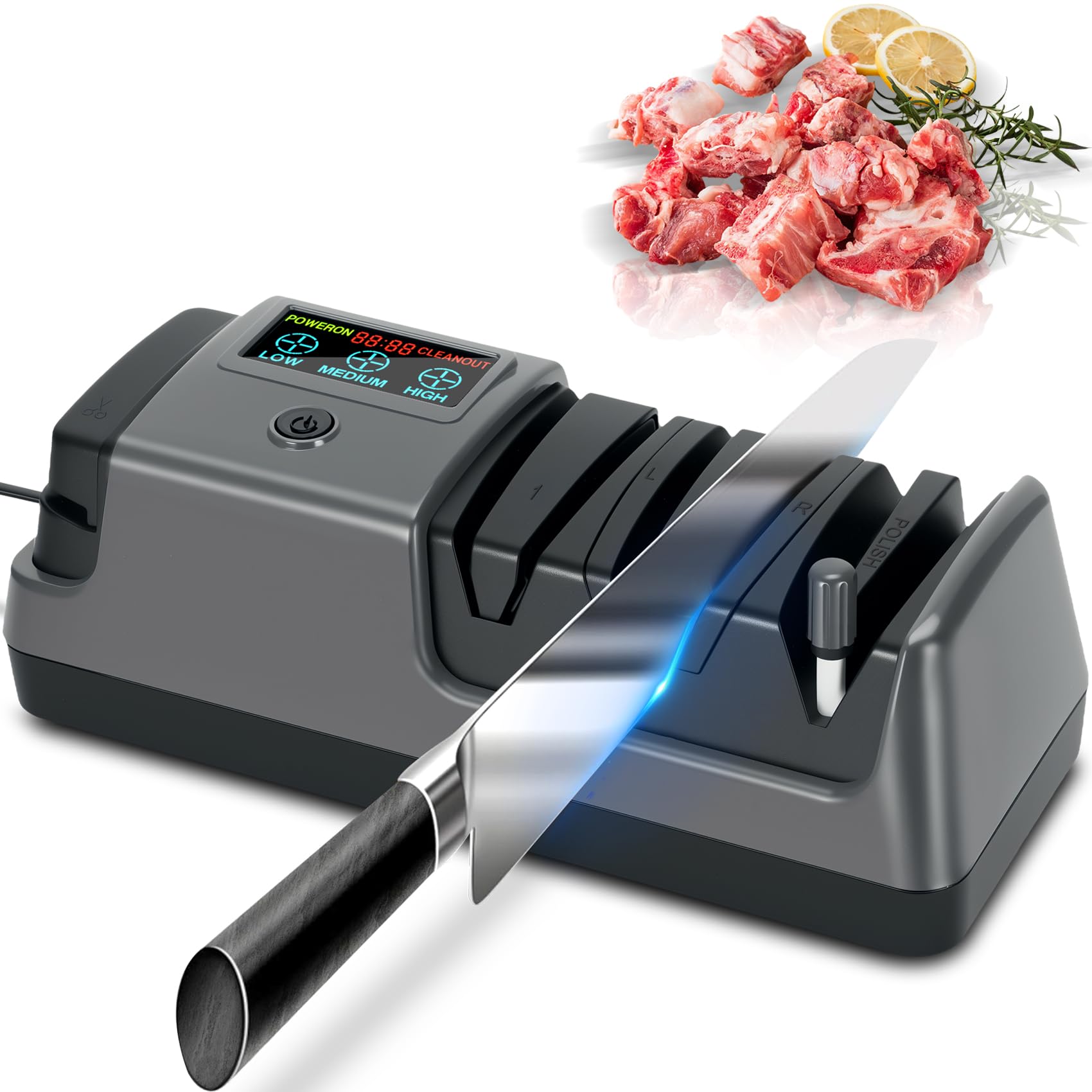 Amazon.com: 5 in 1 Electric Knife Sharpener with LCD Screen